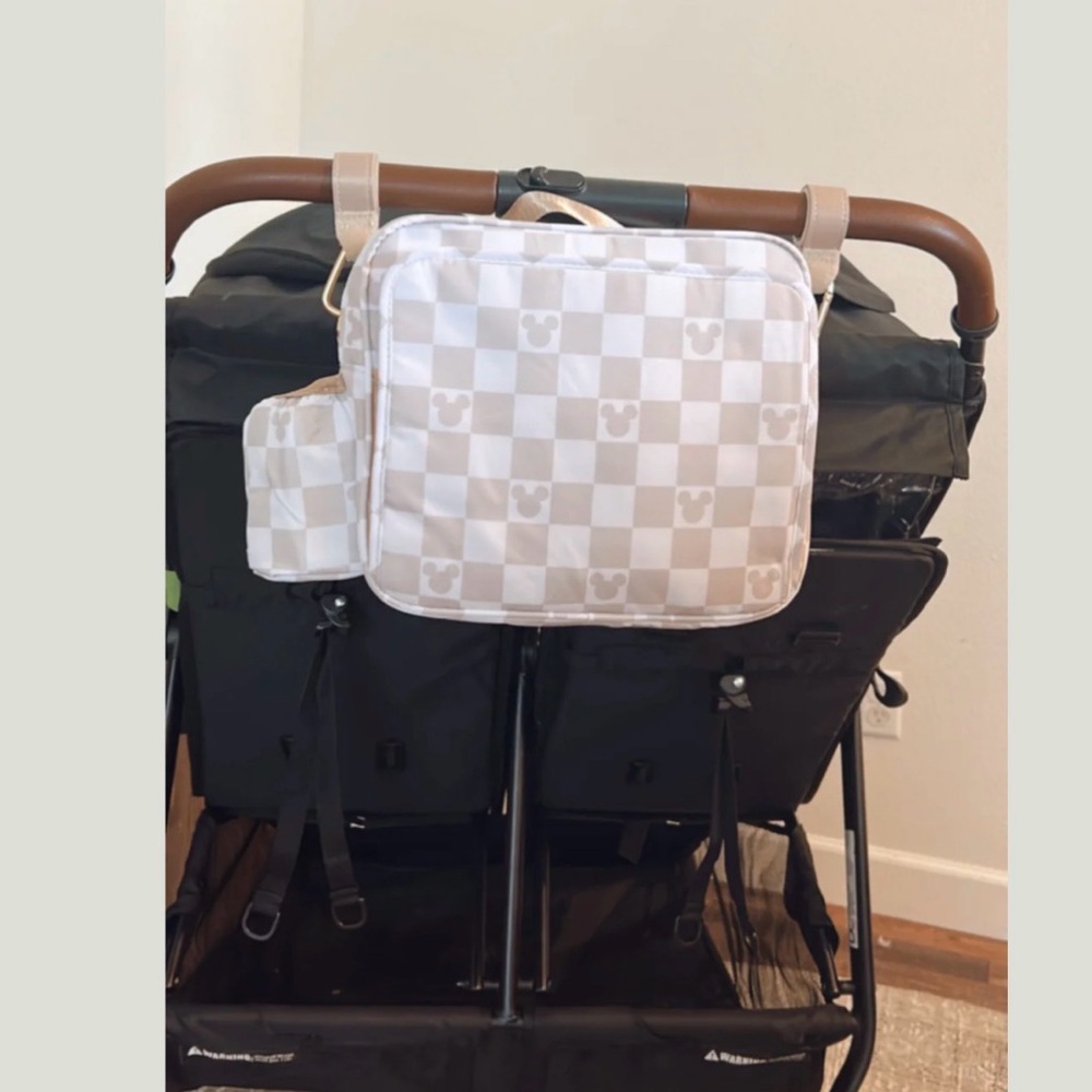 Better Together Mickey Mouse Checkered Stroller Diaper Bag
